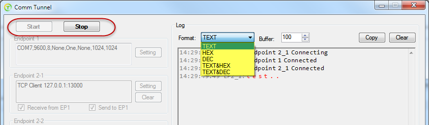 Comm Tunnel - Connect Endpoints