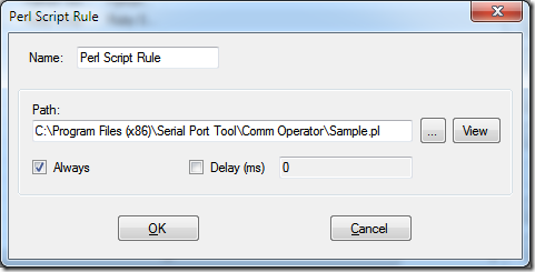 Per Script Rule Dialog