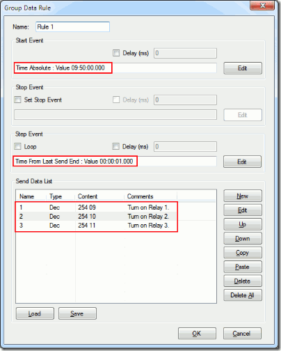 Group Data Rule - Turn On