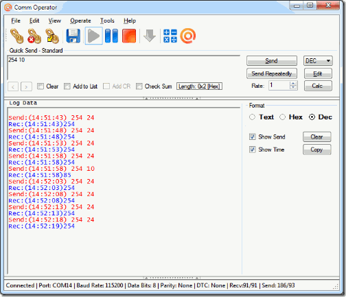 Comm Operator - Auto Send Group Data