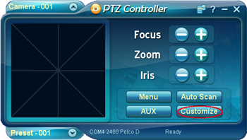 PTZ Controller Customize