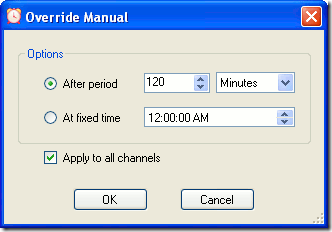 Relay Timer - Overreide Manual