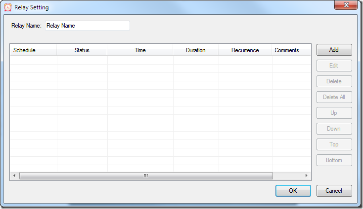 Relay Timer R1X - Relay Setting