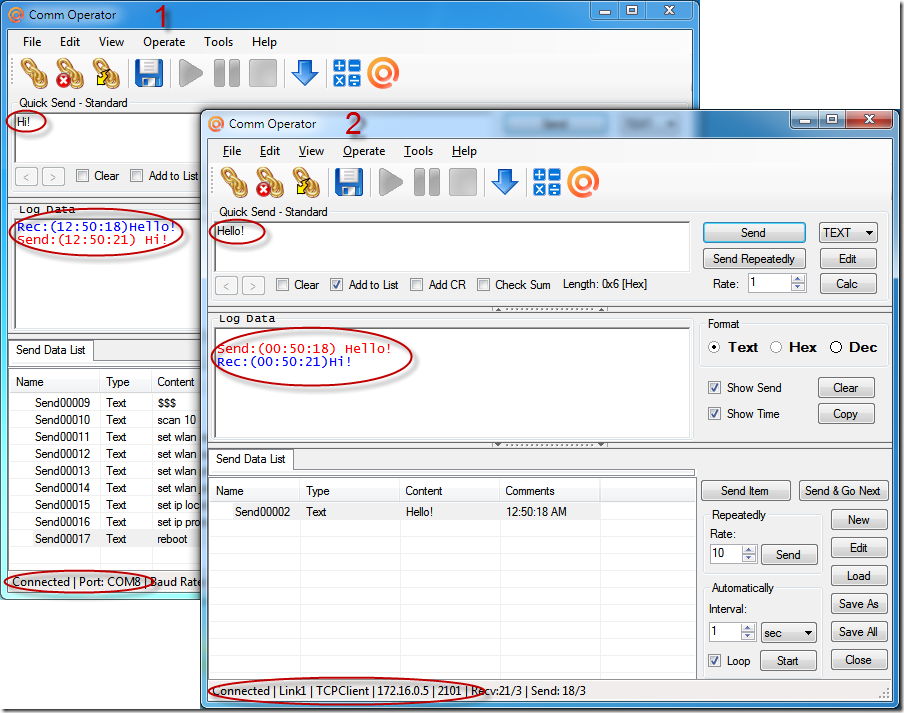 Configure WiFly GSX/EZX Module with Comm Operator