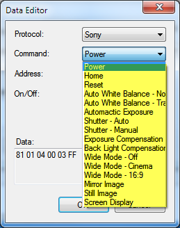 Sony PTZ Camera Commands