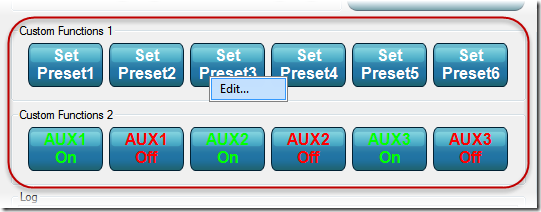 PTZ Controller -Custom Function Panel