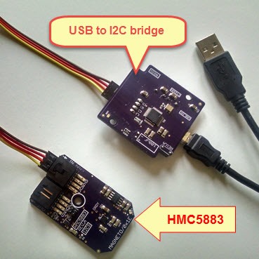 Connect I2C Device HMC5883 with Computer