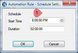 N-Button Automation Schedule Setting