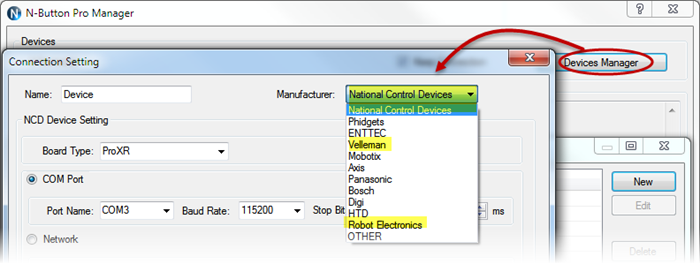 N-Button supports Relay Boards