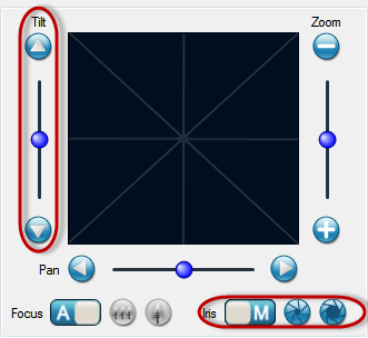 PTZ Controller - Sony VISCA Protocol Menu Right/Left/Up/Down