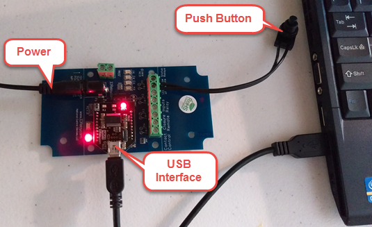 USB Push Notification Board