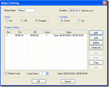 Quick Timer R4X - Relay 3 Setting