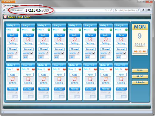 Relay Timer R16X - Remote Control