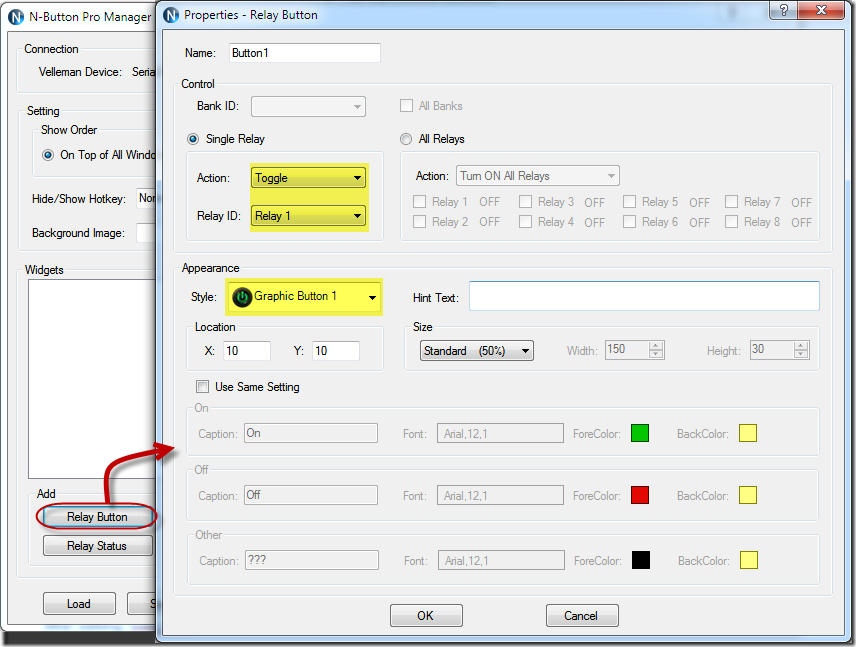 N-Button Pro Manger - Add Relay Button for K8090