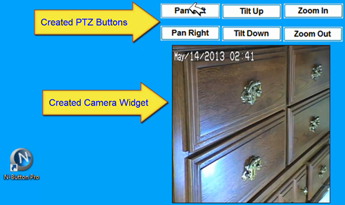 N-Button control Bosch IP camera 