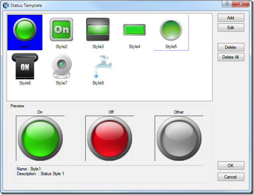 N-Button Status Template