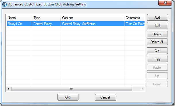 Click Actions Setting