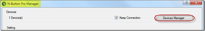 N-Button Pro - Devices Manager