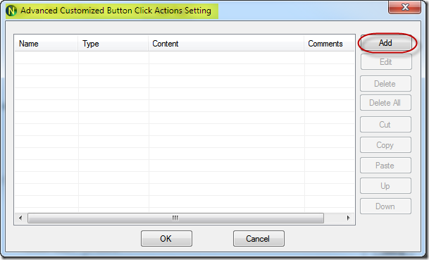 Click Action Setting