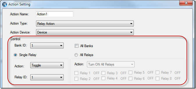 N-Button Pro - Relay Action