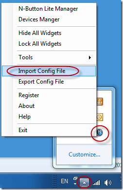 Import Config File