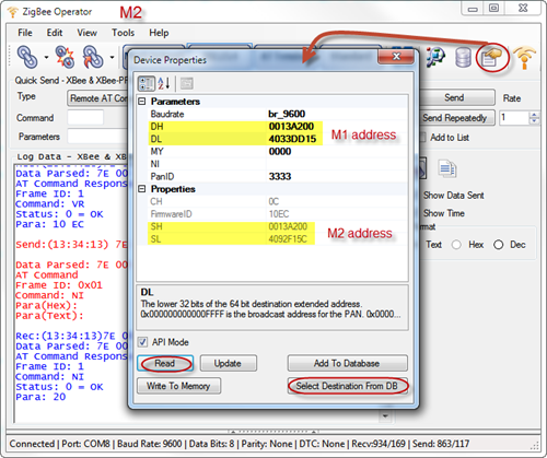 ZigBee Operator - Device Protperties