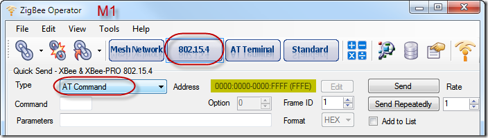 ZigBee Operator - 802.15.4 - AT Command