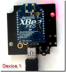 ZigBee Module 1 on NCD's ZIGMO ZigBee to Serial Port adapter