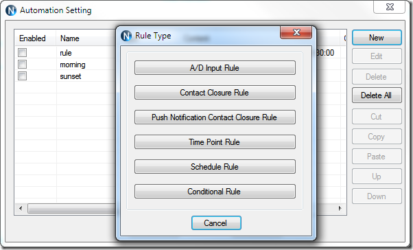 Automation Setting