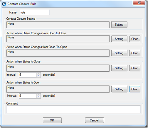 Contact Closure Rule