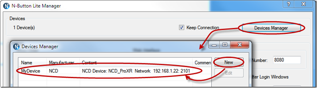 N-Button Devices Manager