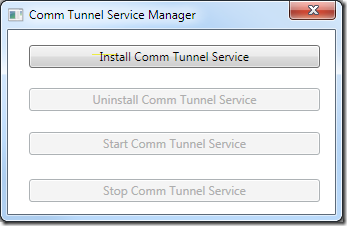 Comm Tunnel Service Manager