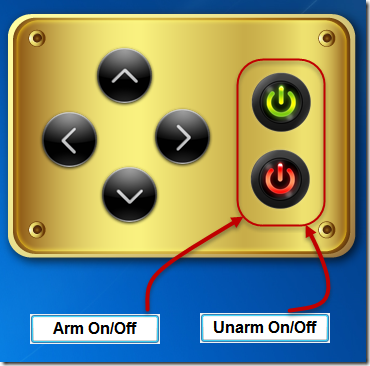 N-Button control panel Arm Button