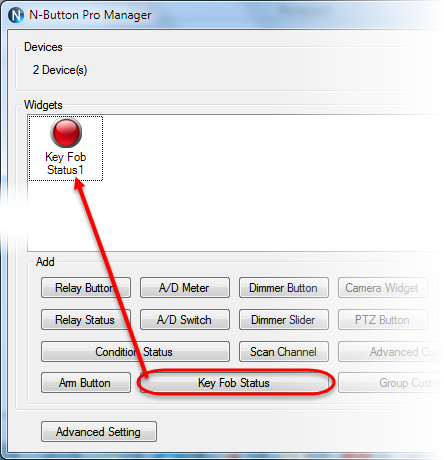 N-Button Add Key Fob Status