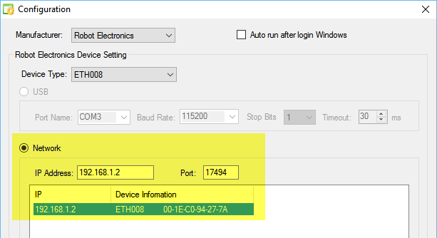 Relay Timer R8X - Configuration - ETH008