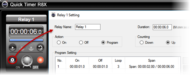 Quick Timer R8X Software - Setting for Auto Control