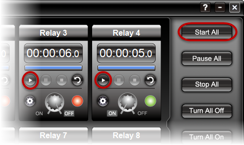 Quick Timer R8X - Start All/Start Auto Control