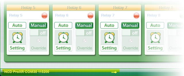 Relay Timer R8X - Connection Status