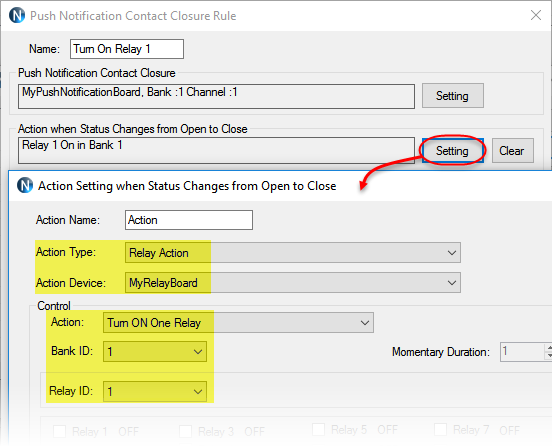 N-Button - Automation - Push Notification Rule Setting2