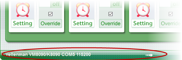 Relay Timer R8X - Connection Status- Velleman VM8090/K8090