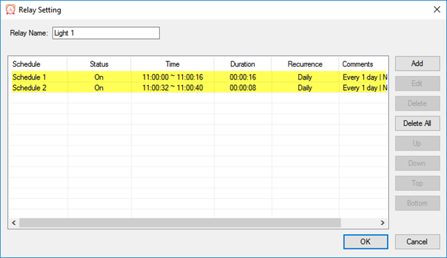 Relay Timer R8X - Automation Control - Relay Setting 1