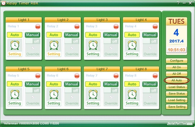 Relay Timer R8X - All Auto Control