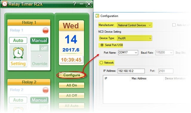 Relay Timer R2X - Configuration