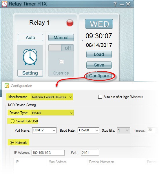 Relay Timer R1X - Configuration