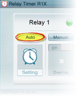 Relay Timer R1X - Switch to Auto Control Mode