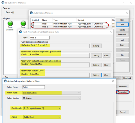 N-Button - Automation - Push Notificaiton Rule