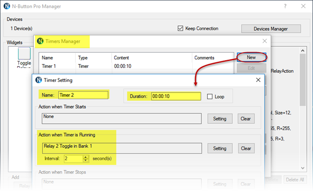 N-Button - Add Timer 2